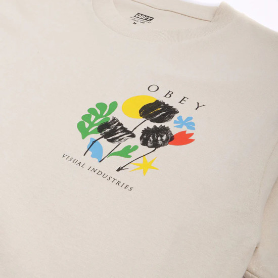 Obey Ανδρική κοντομάνικη μπλούζα Flowers Papers Scissors Classic Tee